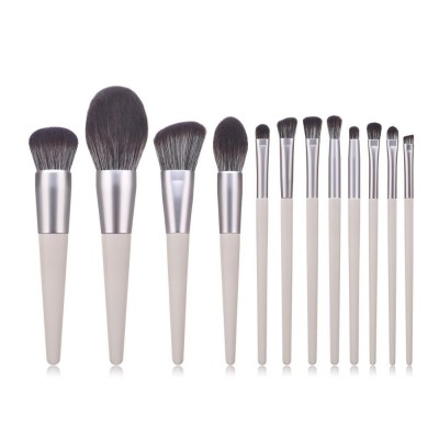 12pcs high end makeup brush private logo china manufacturer makeup brushes